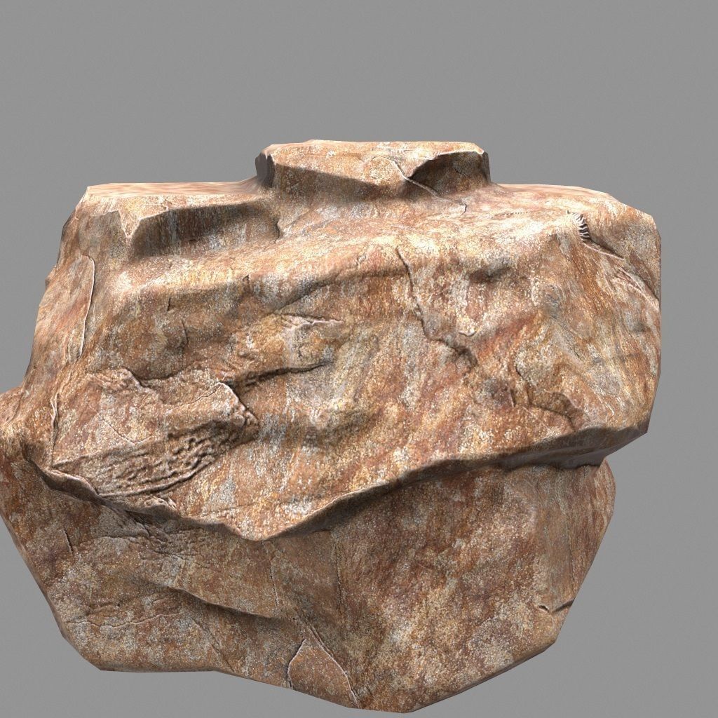 Rock Set Low-poly 3D model_20