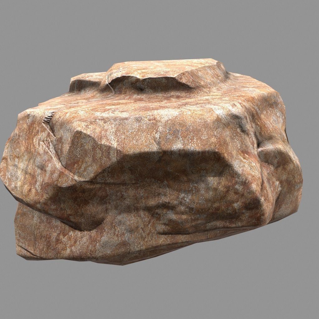 Rock Set Low-poly 3D model_19