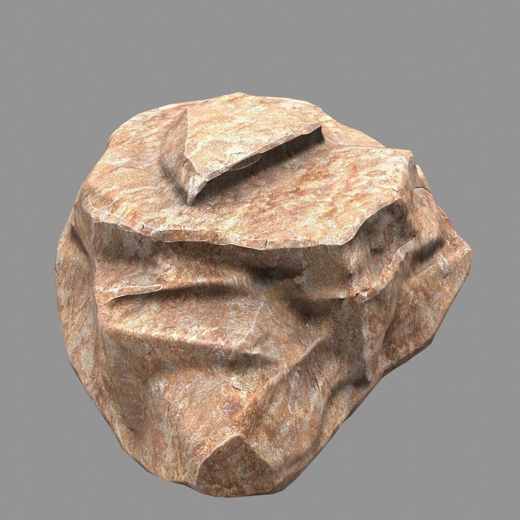 Rock Set Low-poly 3D model_24