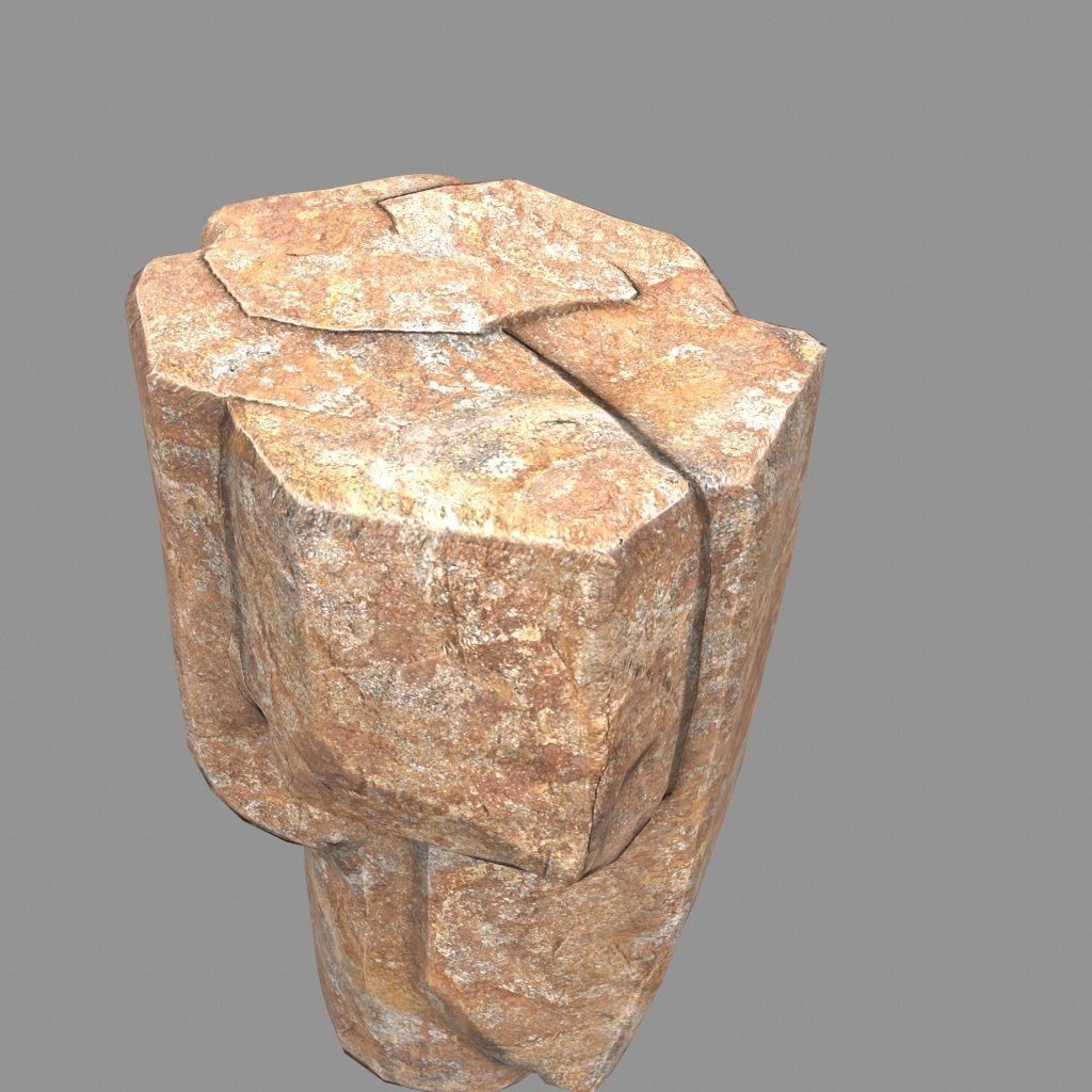 Rock Set Low-poly 3D model_26