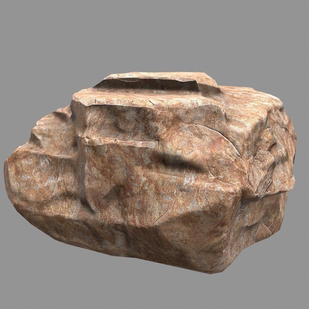 Rock Set Low-poly 3D model_21