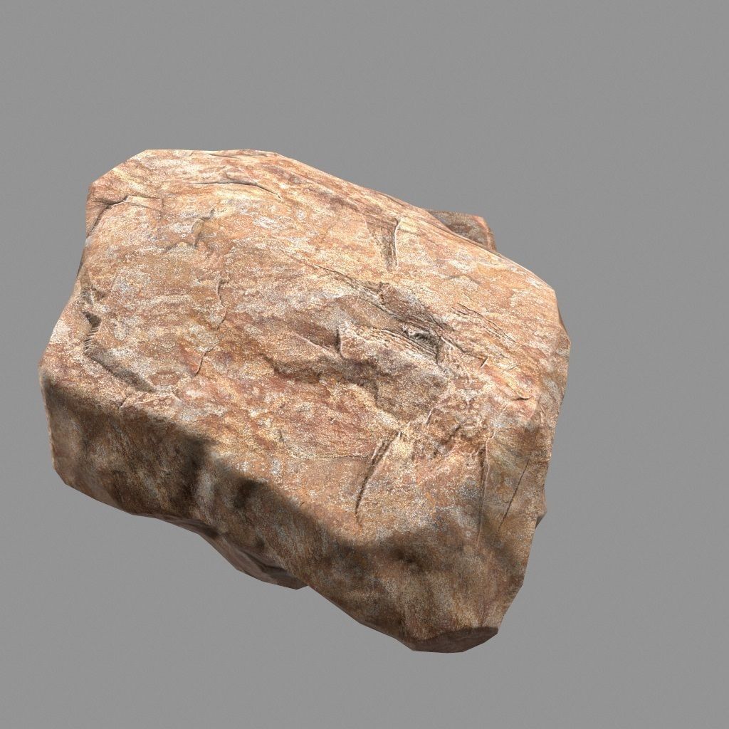 Rock Set Low-poly 3D model_18