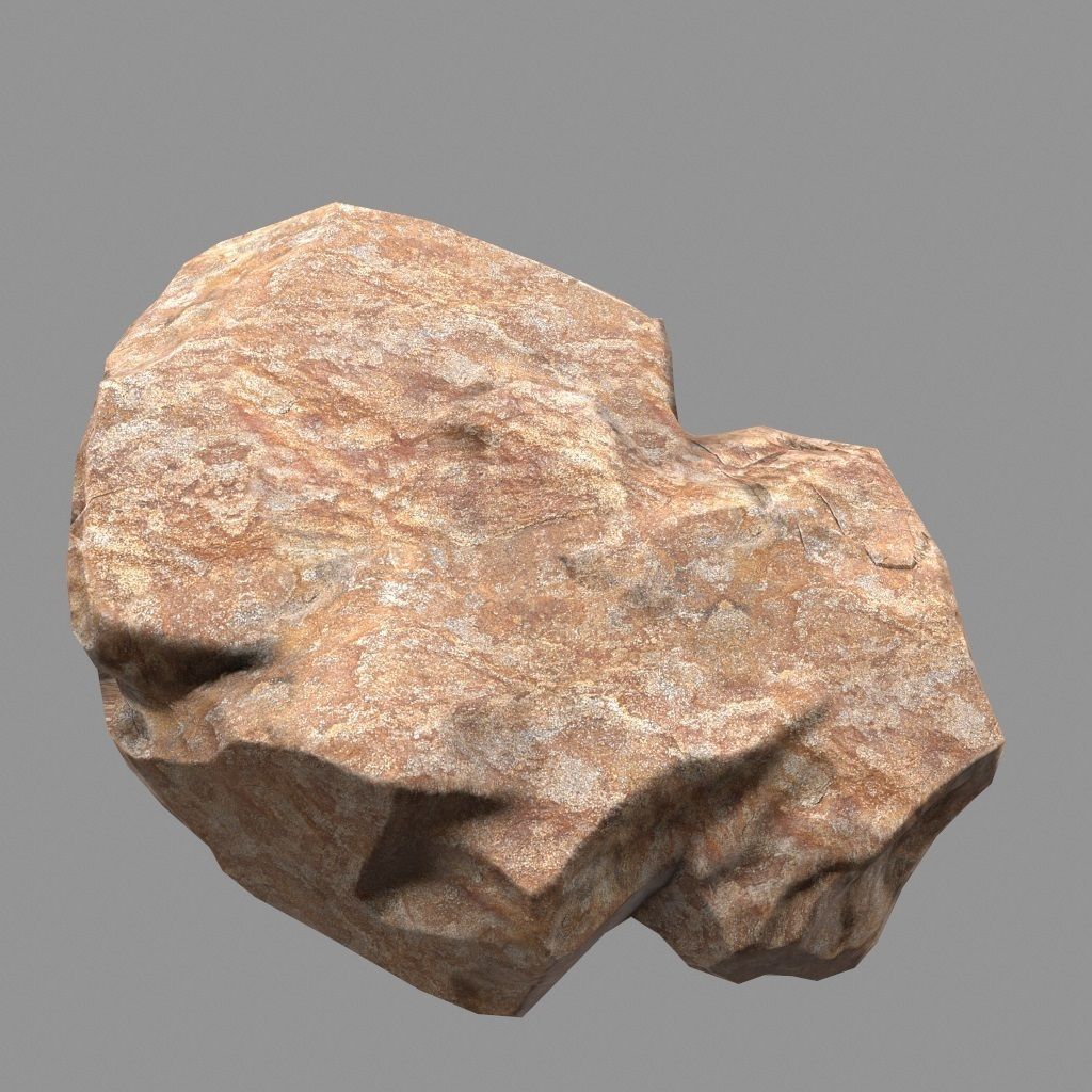 Rock Set Low-poly 3D model_17