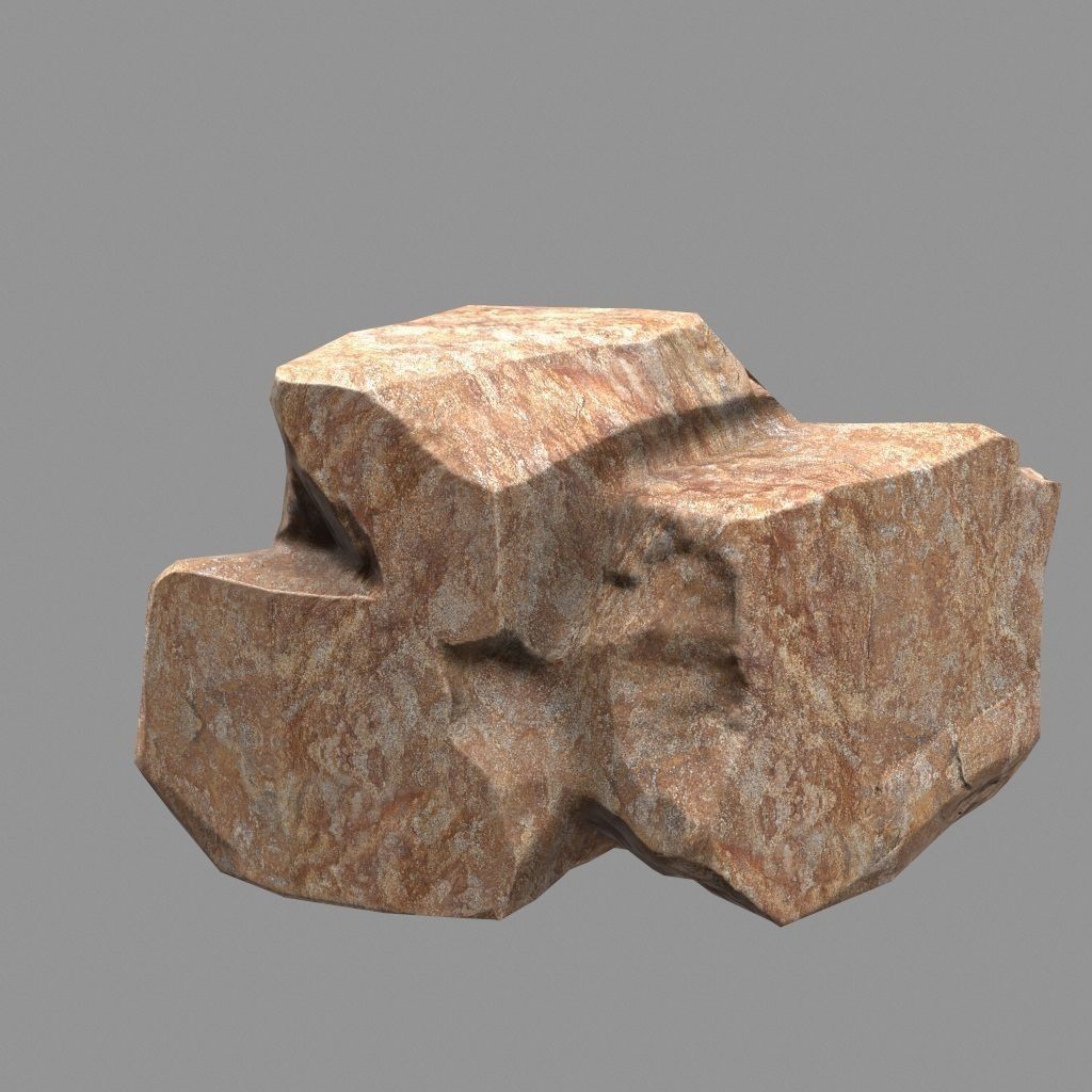 Rock Set Low-poly 3D model_15