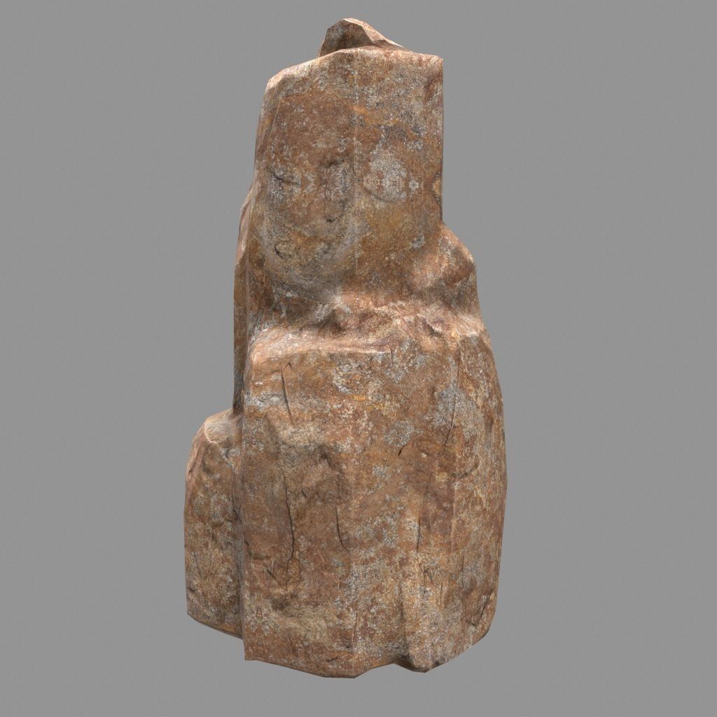 Rock Set Low-poly 3D model_25