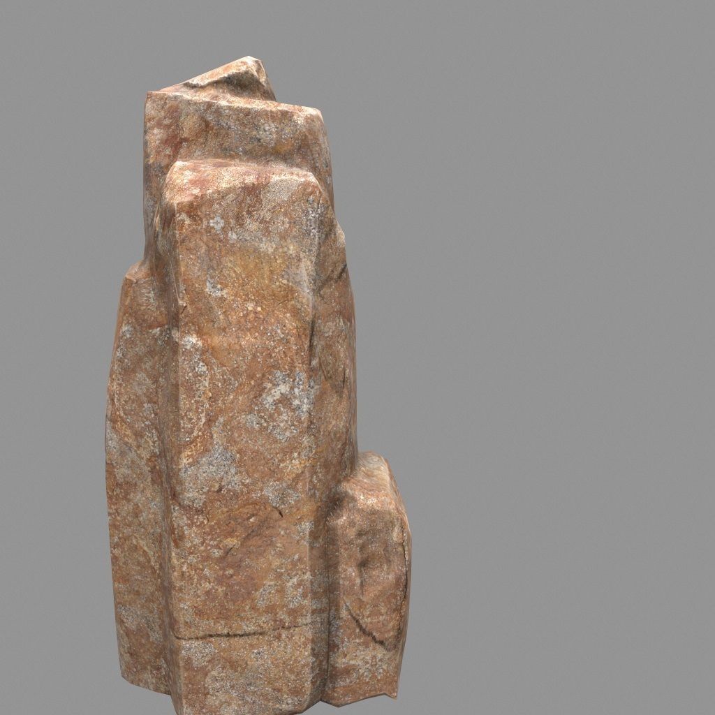 Rock Set Low-poly 3D model_22