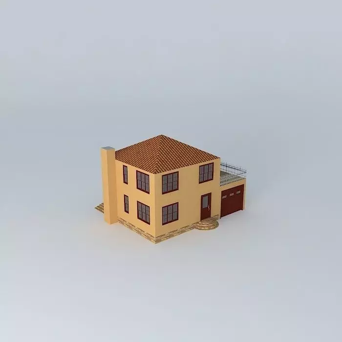 Small Spanish House Free 3D model