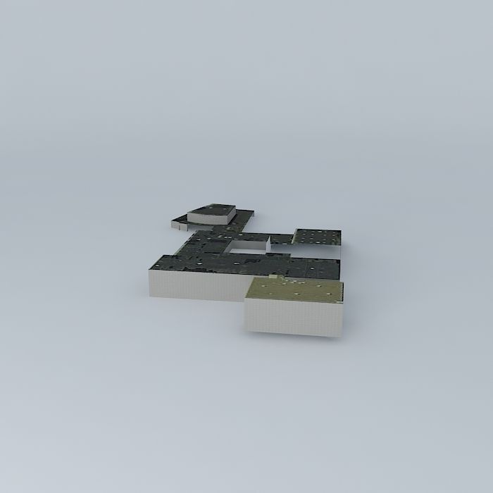Herricks Middle School Free 3D model_1