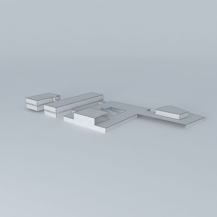 Herricks Middle School Free 3D model_3