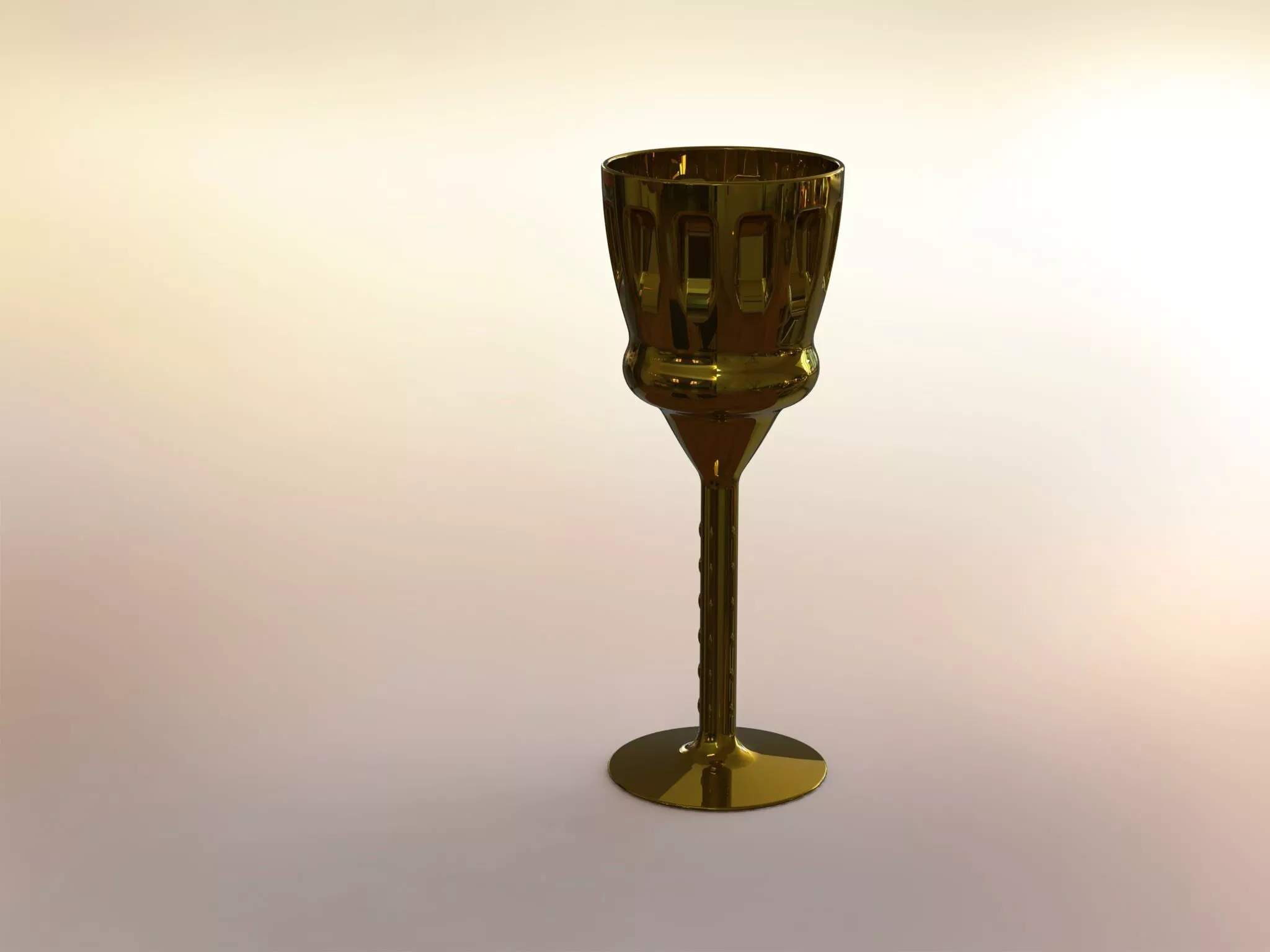 Brass gobblett Free 3D model