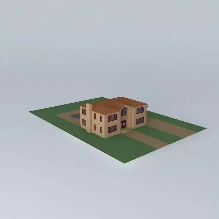 Spanish Mansion Free 3D model