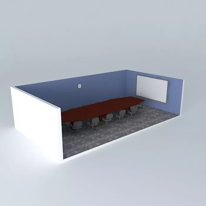 Large Conference Room Free 3D model