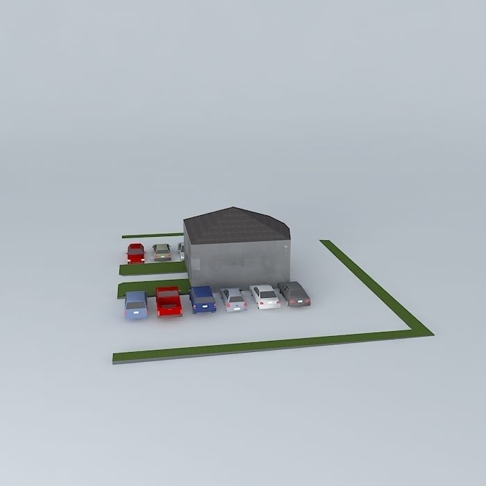 Office Building Free 3D model_2