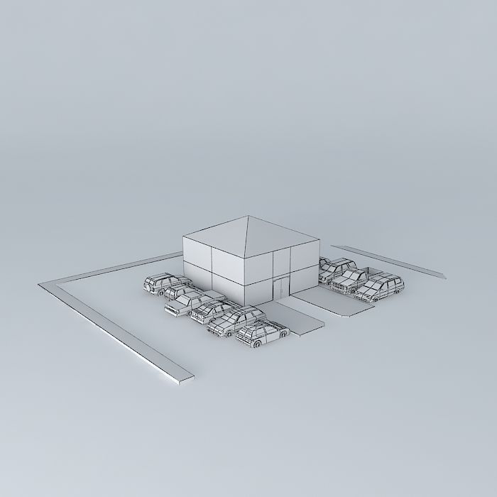 Office Building Free 3D model_3