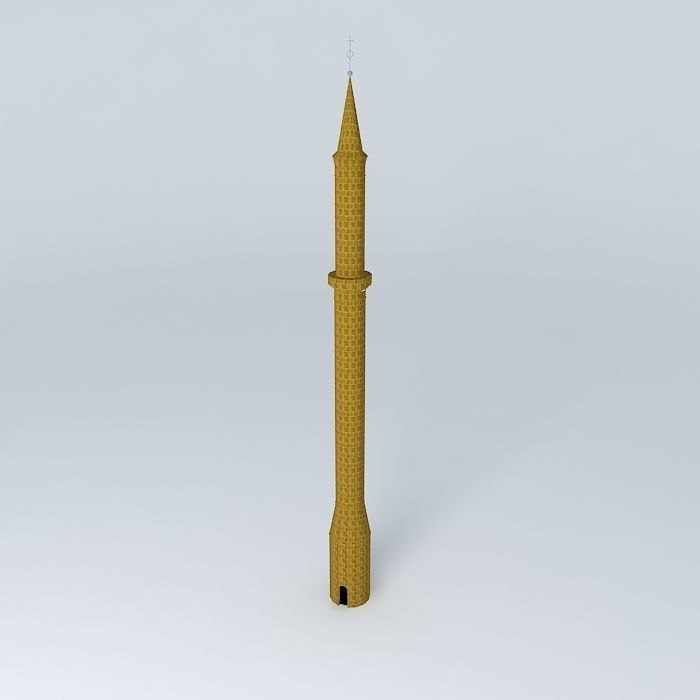 Eger minaret Hungary 3D model_1