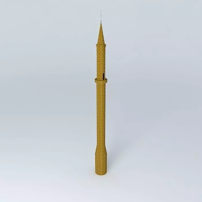 Eger minaret Hungary 3D model_0