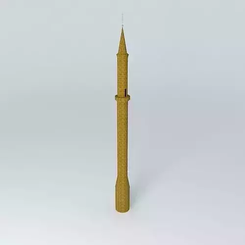 Eger minaret Hungary 3D model