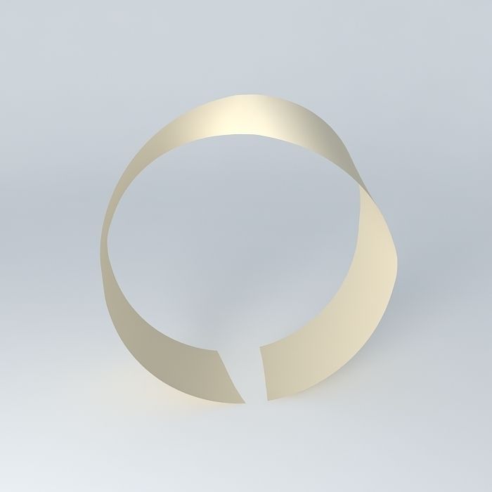 Mobius Strip 3D model_2