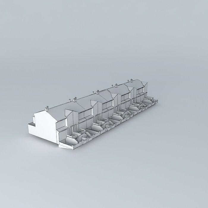 Duplex odd C / Río Mula apartaments Free 3D model_3