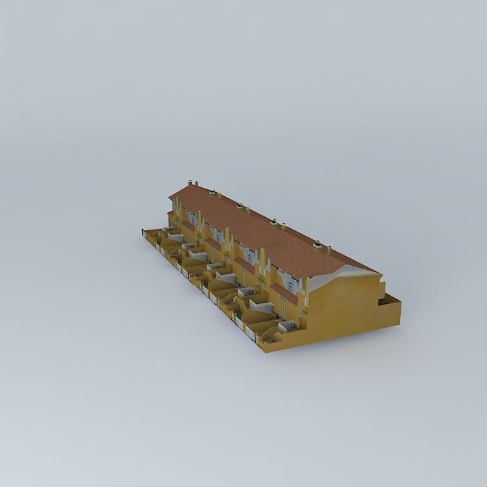 Duplex odd C / Río Mula apartaments Free 3D model_2