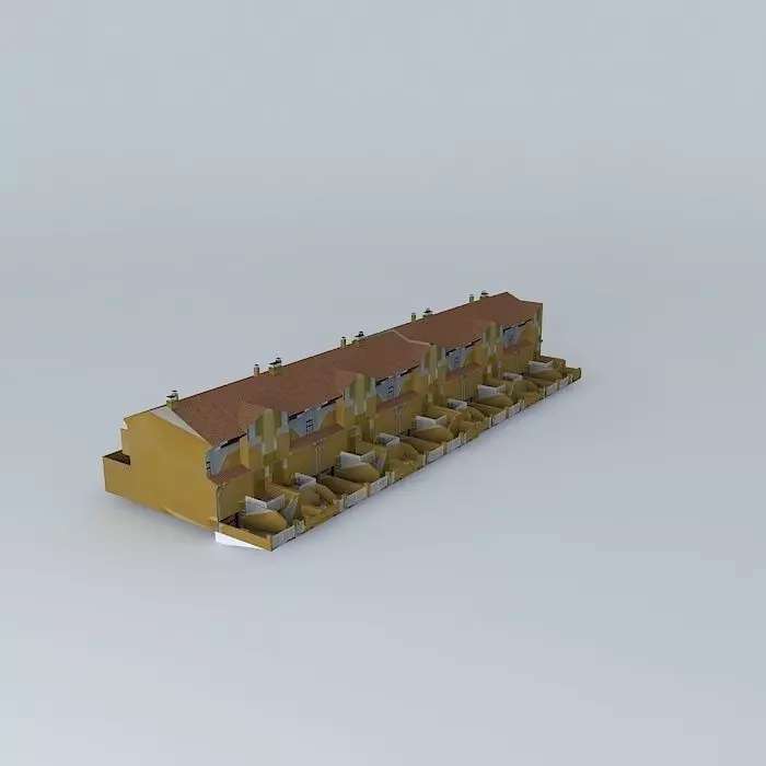 Duplex odd C / Río Mula apartaments Free 3D model_0