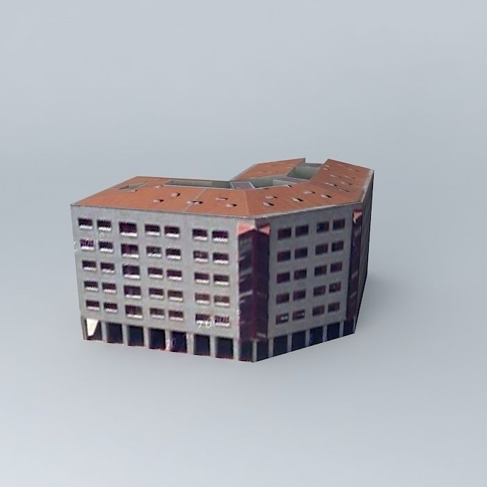 Building on the corner of Paseo del Pintor with C / San Milla... Free 3D model_2