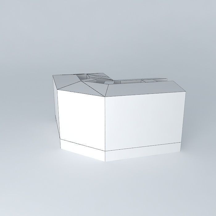 Building on the corner of Paseo del Pintor with C / San Milla... Free 3D model_4