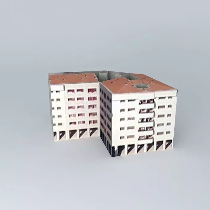 Building on the corner of Paseo del Pintor with C / San Milla... Free 3D model_0