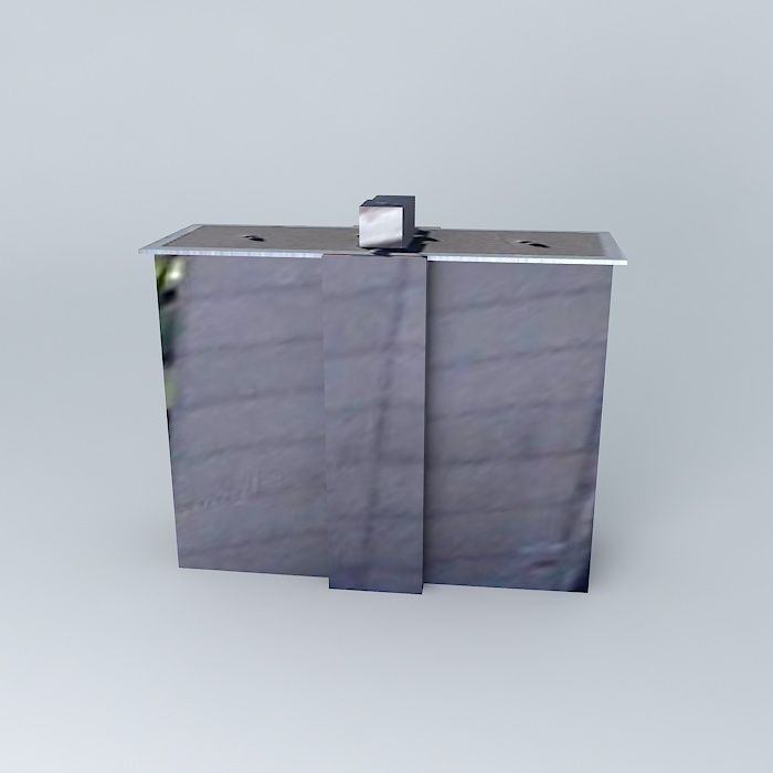 Block floor 4 flat Free 3D model_2