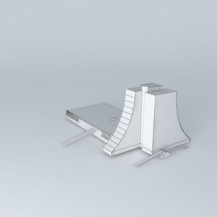Administration of the Rio Grande State Center CAERGS Free 3D model_4