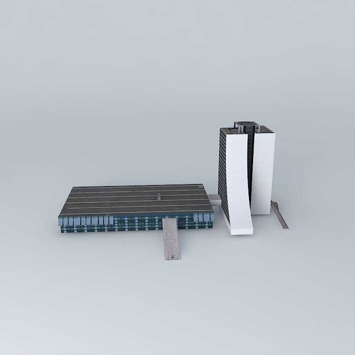Administration of the Rio Grande State Center CAERGS Free 3D model_2