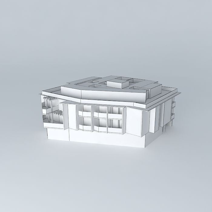 Building Salitre 2 apartments   Free 3D model_3