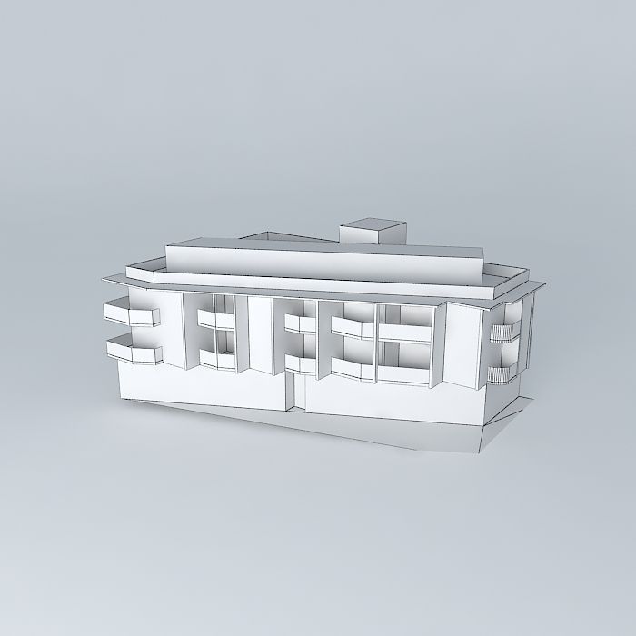 Building Salitre 4 apartaments Free 3D model_3