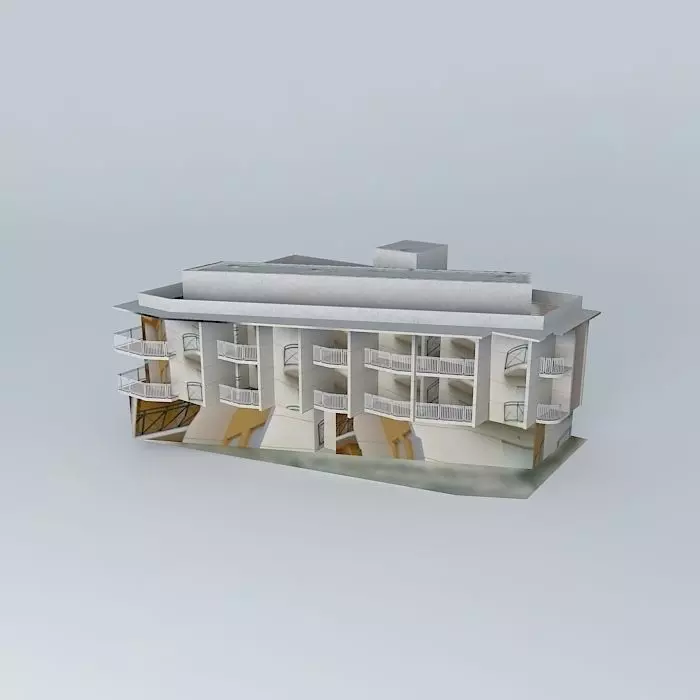 Building Salitre 4 apartaments Free 3D model_0