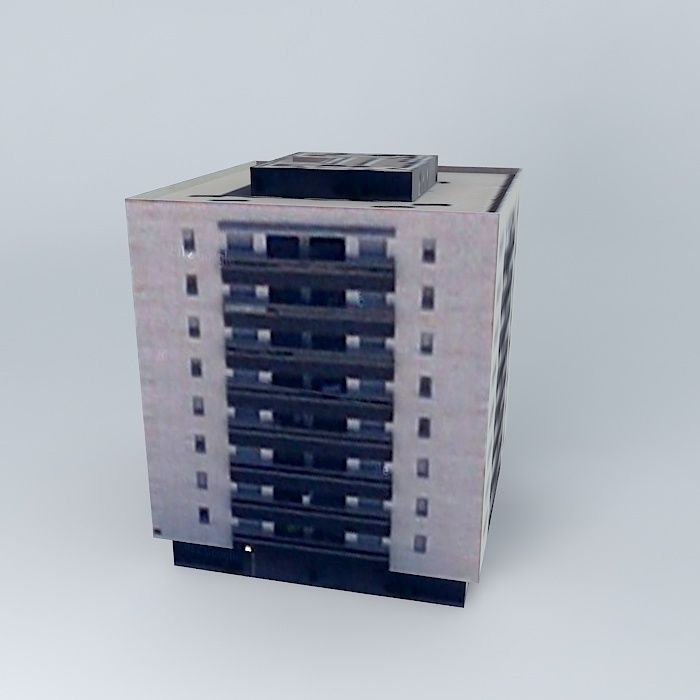 Building 2 in C  Garcilaso de la Vega flat Free 3D model_1