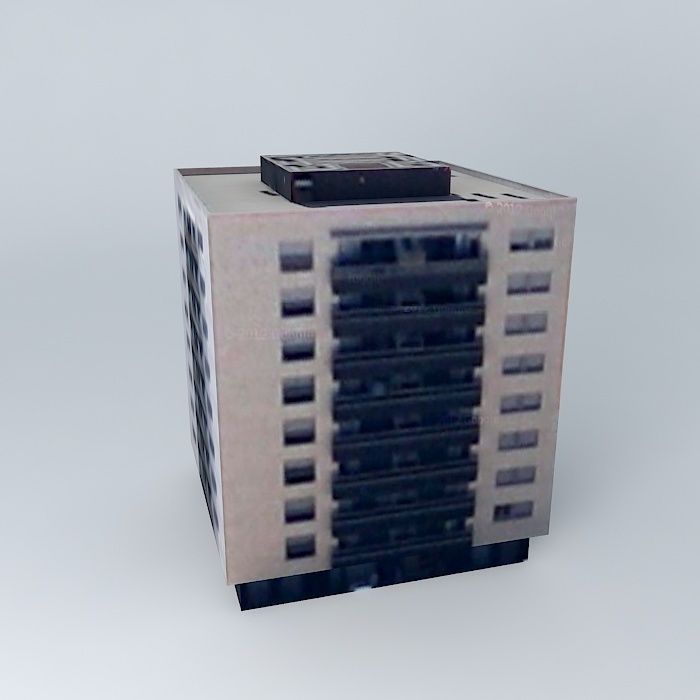 Building 2 in C  Garcilaso de la Vega flat Free 3D model_2