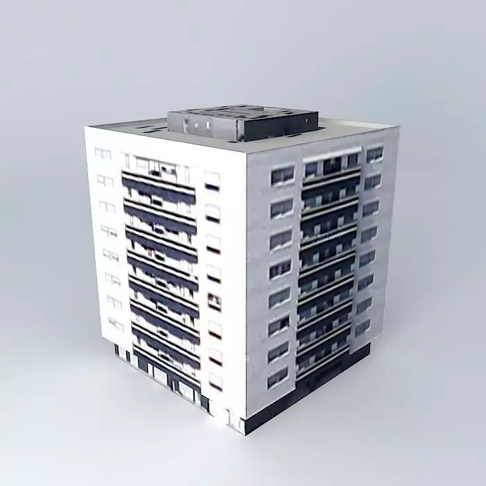 Building 2 in C  Garcilaso de la Vega flat Free 3D model_0