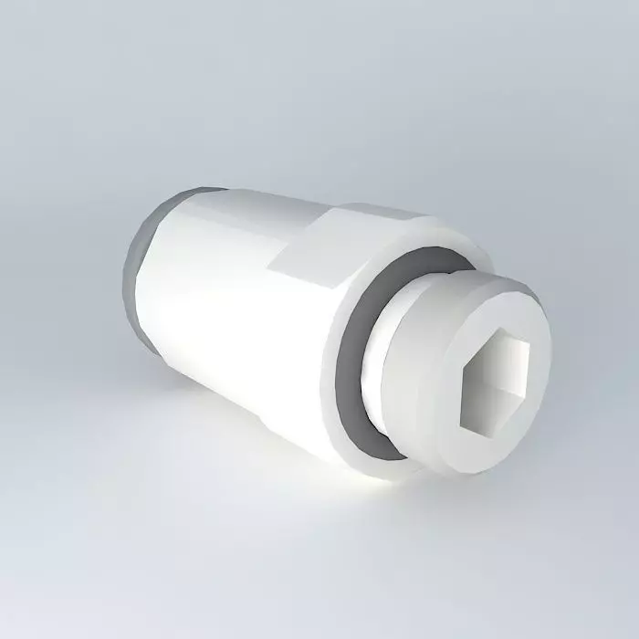 Quilting straight male diameter cylindrical 8 M10x1 Free 3D model
