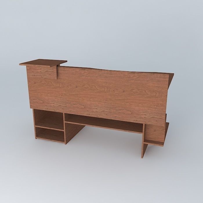 KIKA Computer Desk 3D model_1