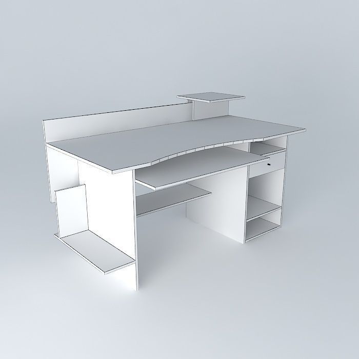 KIKA Computer Desk 3D model_3
