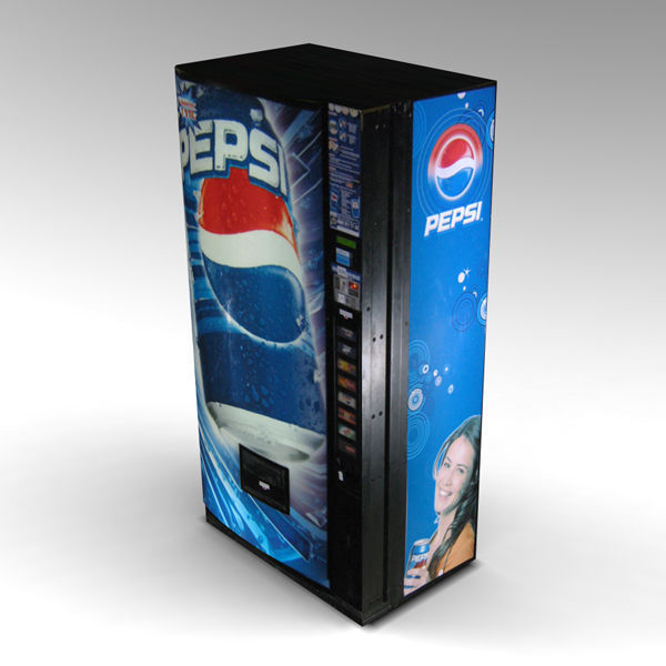 Pepsi Vending Machine Low-poly 3D model_8