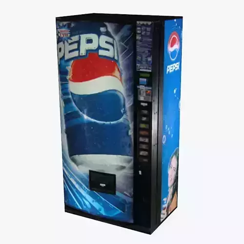Pepsi Vending Machine Low-poly 3D model