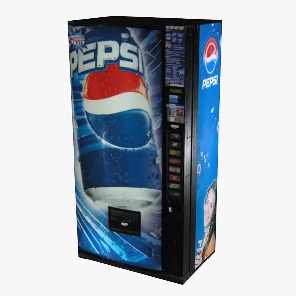 Pepsi Vending Machine Low-poly 3D model_0