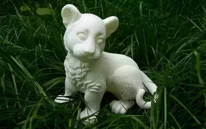 Baby lion for 3d printing