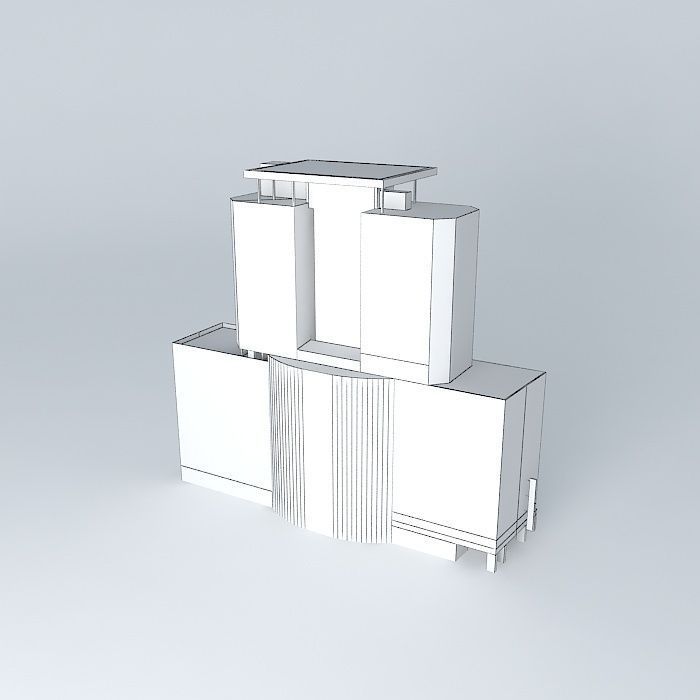 Building Box Center Free 3D model_3