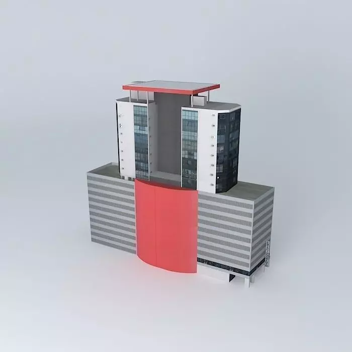 Building Box Center Free 3D model_0