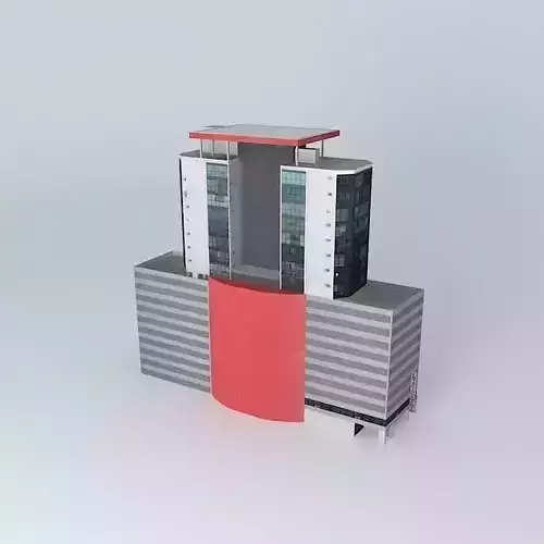 Building Box Center Free 3D model