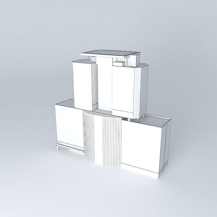 Building Box Center Free 3D model_4