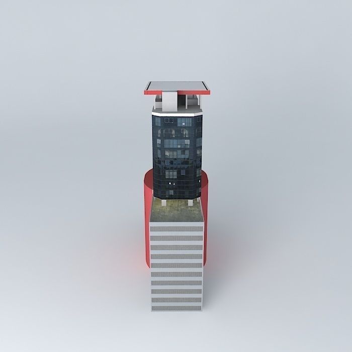 Building Box Center Free 3D model_1