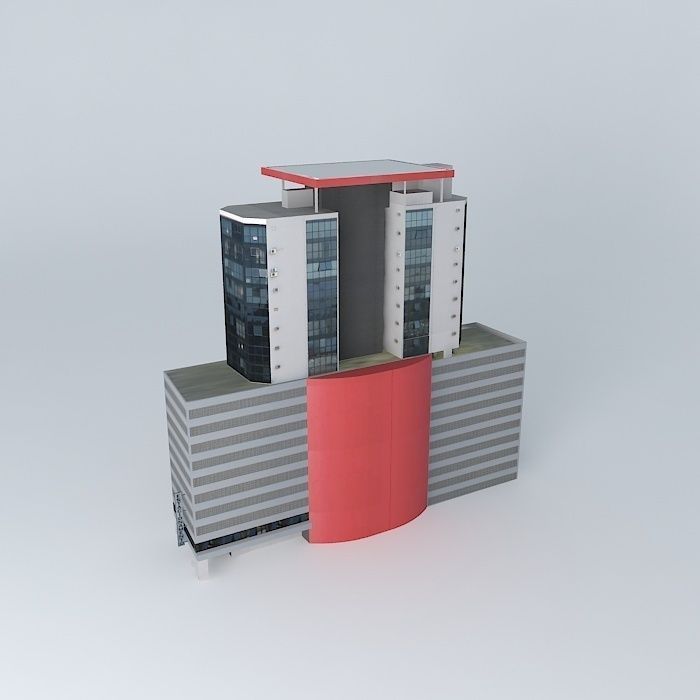 Building Box Center Free 3D model_2